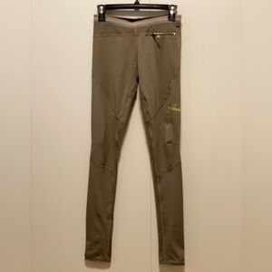 Adidas by Stella McCartney athletic leggings, tan, size M